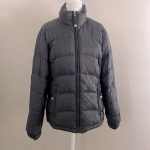 L.L. Bean Gray goose down puffer coat